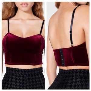 Velvet Bustier by American Apparel